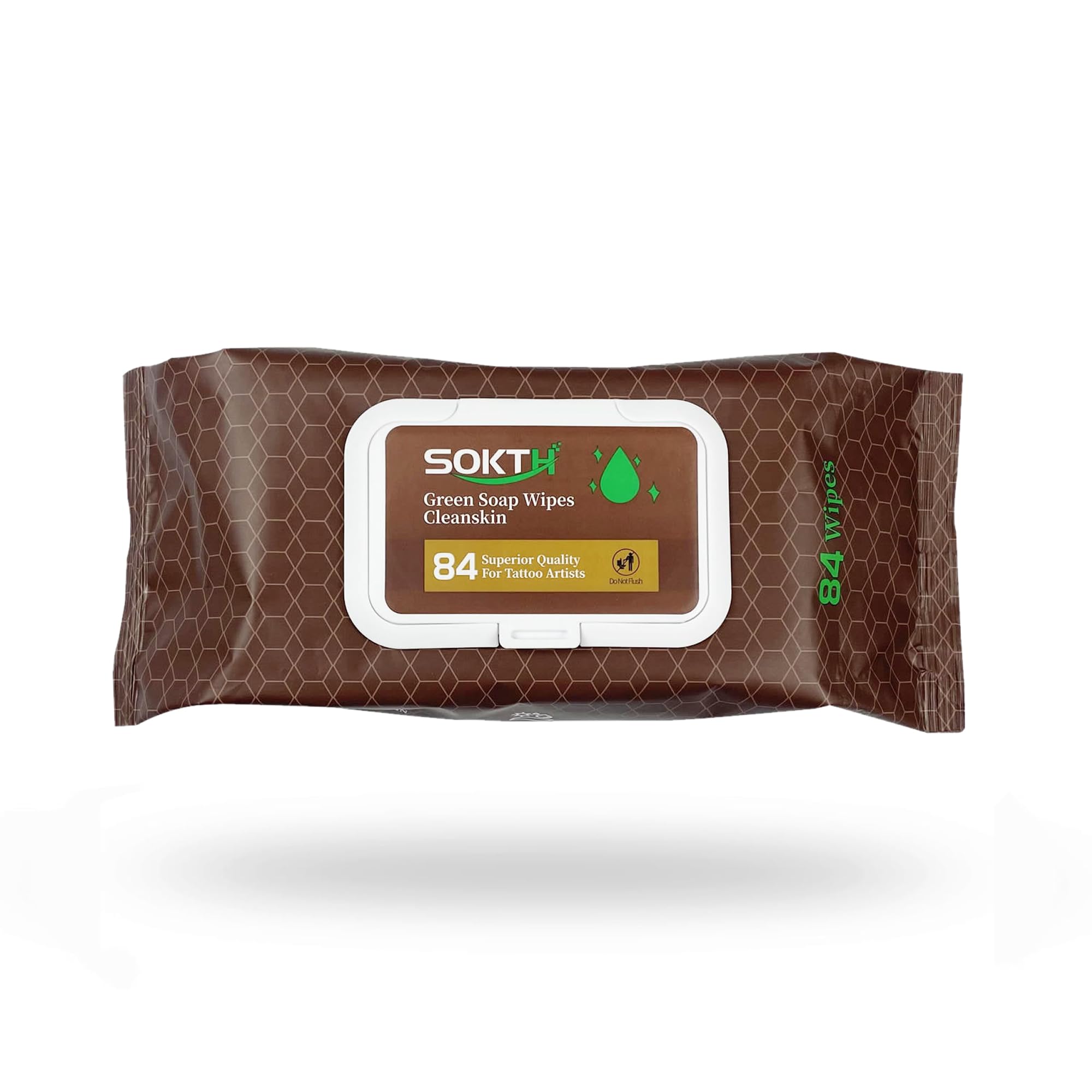 Natural, skin-friendly SOKTH tattoo wipe for gentle cleansing