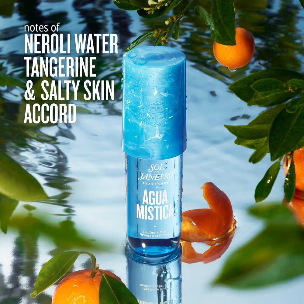 Sol de Janeiro Agua Mistica packaging close-up highlights limited edition.