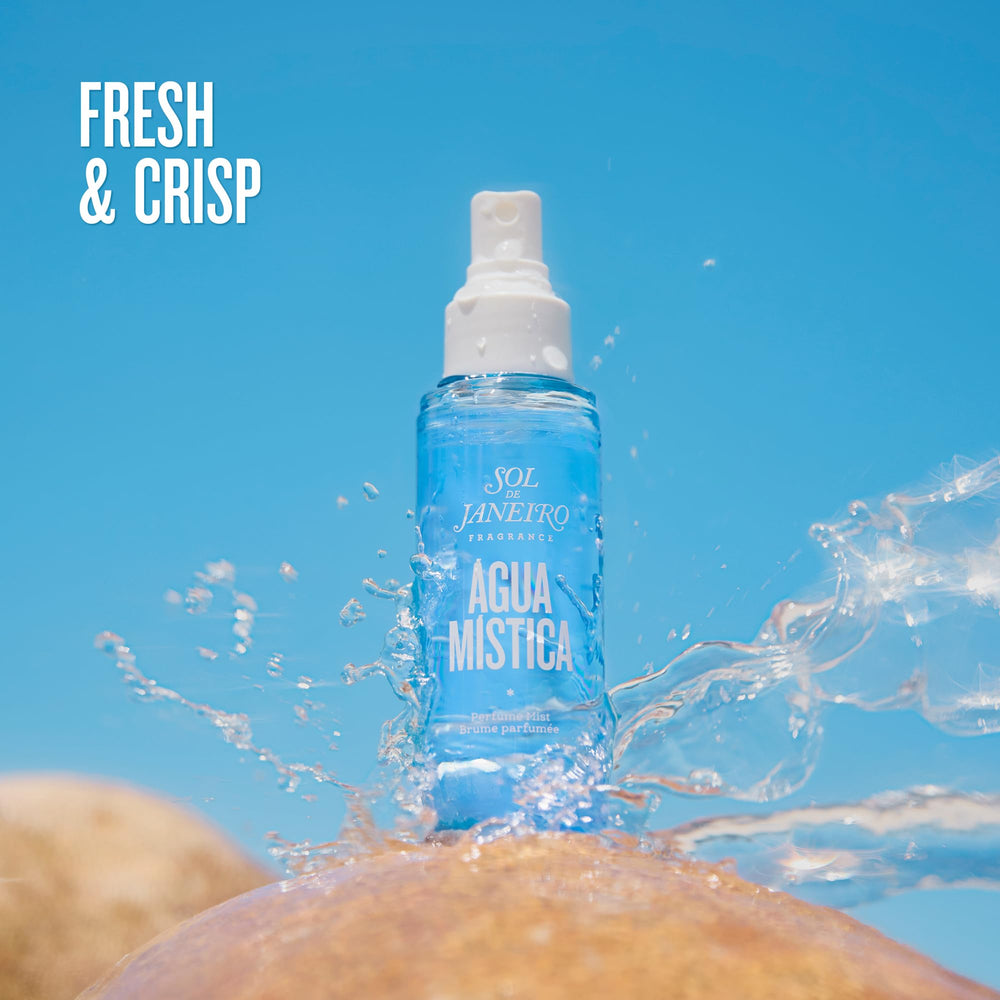 Sol de Janeiro Agua Mistica mist spritz for on-the-go fragrance.