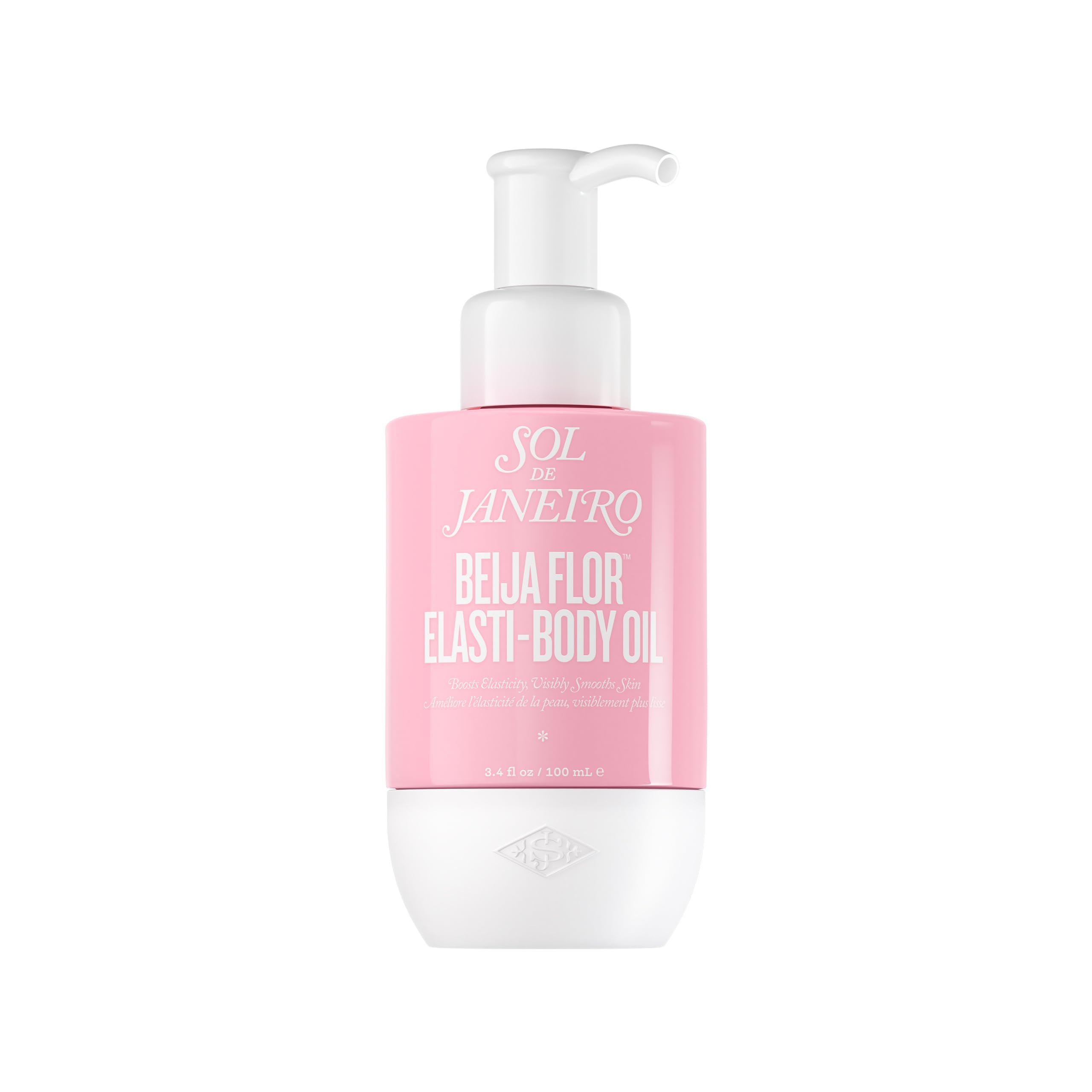 Sol de Janeiro Beija Flor Elasti-Body Oil bottle with lightweight hydration