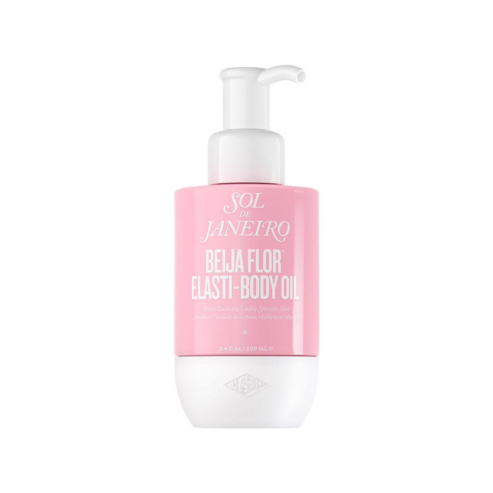 Sol de Janeiro Beija Flor Elasti-Body Oil bottle with lightweight hydration