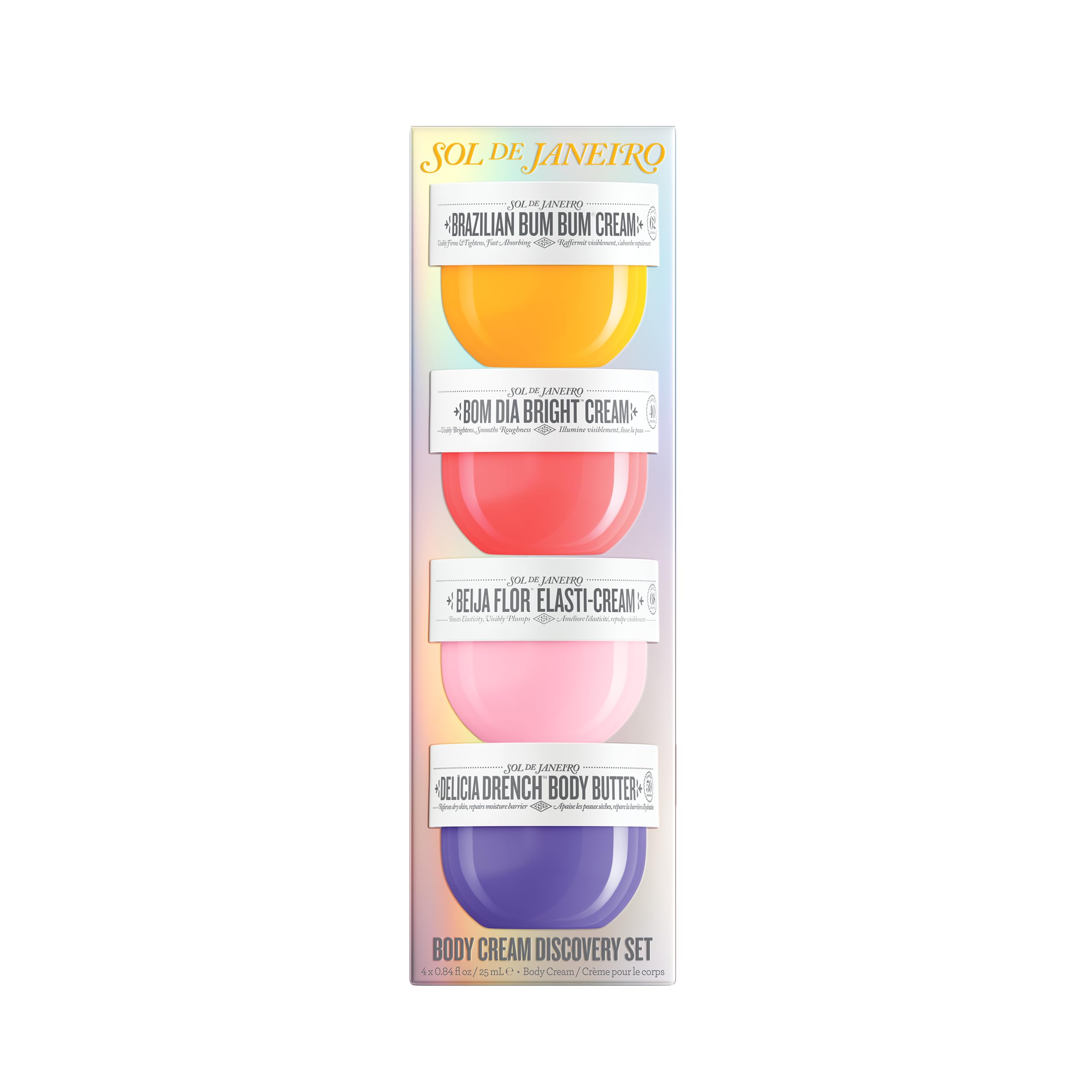 Sol de Janeiro Beija Flor Elasti-Cream mini emphasizing elasticity.