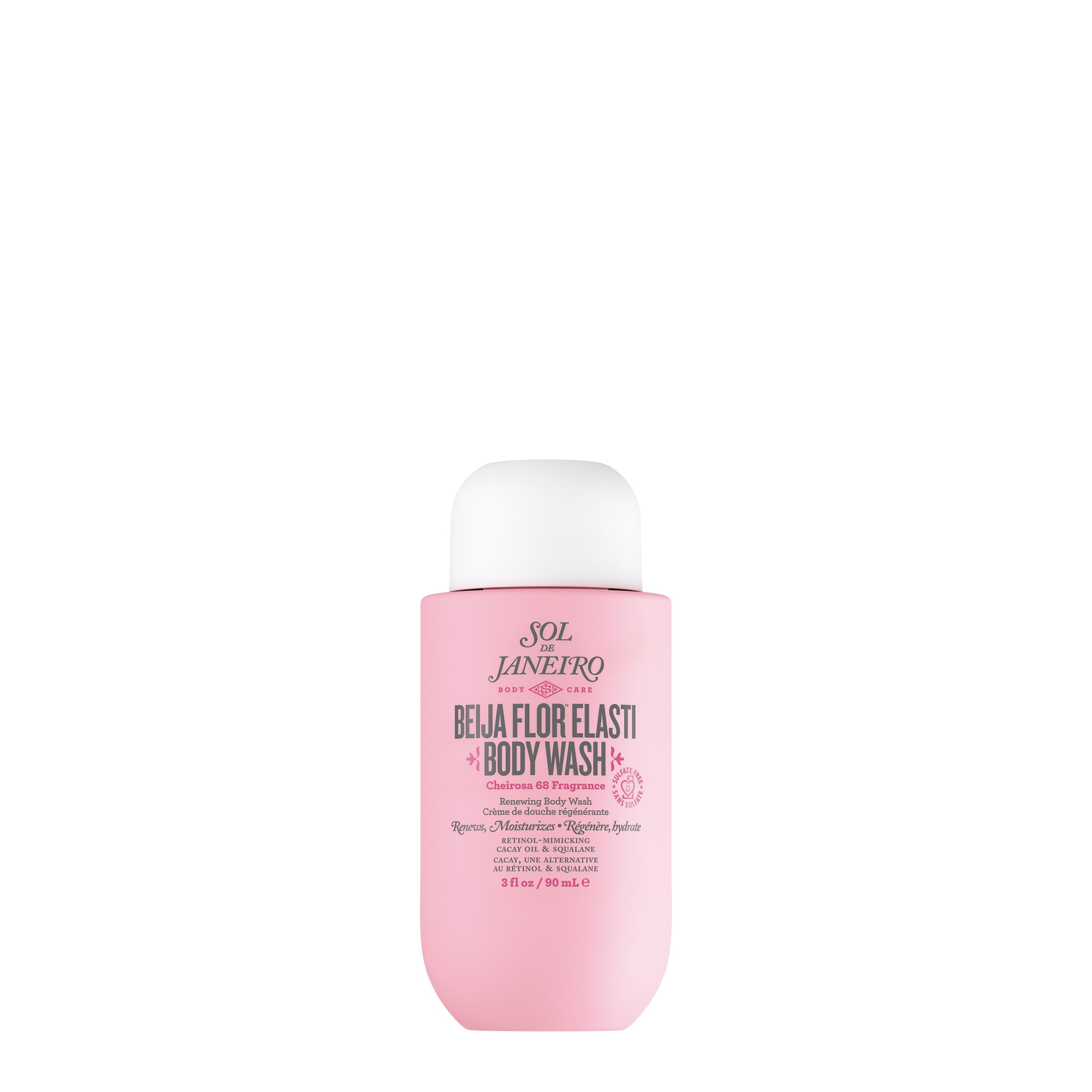 Gel de cuerpo Beija Flor de Sol de Janeiro, 90 ml, ideal para uso diario suave.