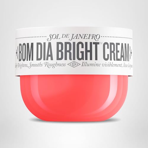 Sol de Janeiro Bom Dia Bright Cream branding closeup signals premium body care.