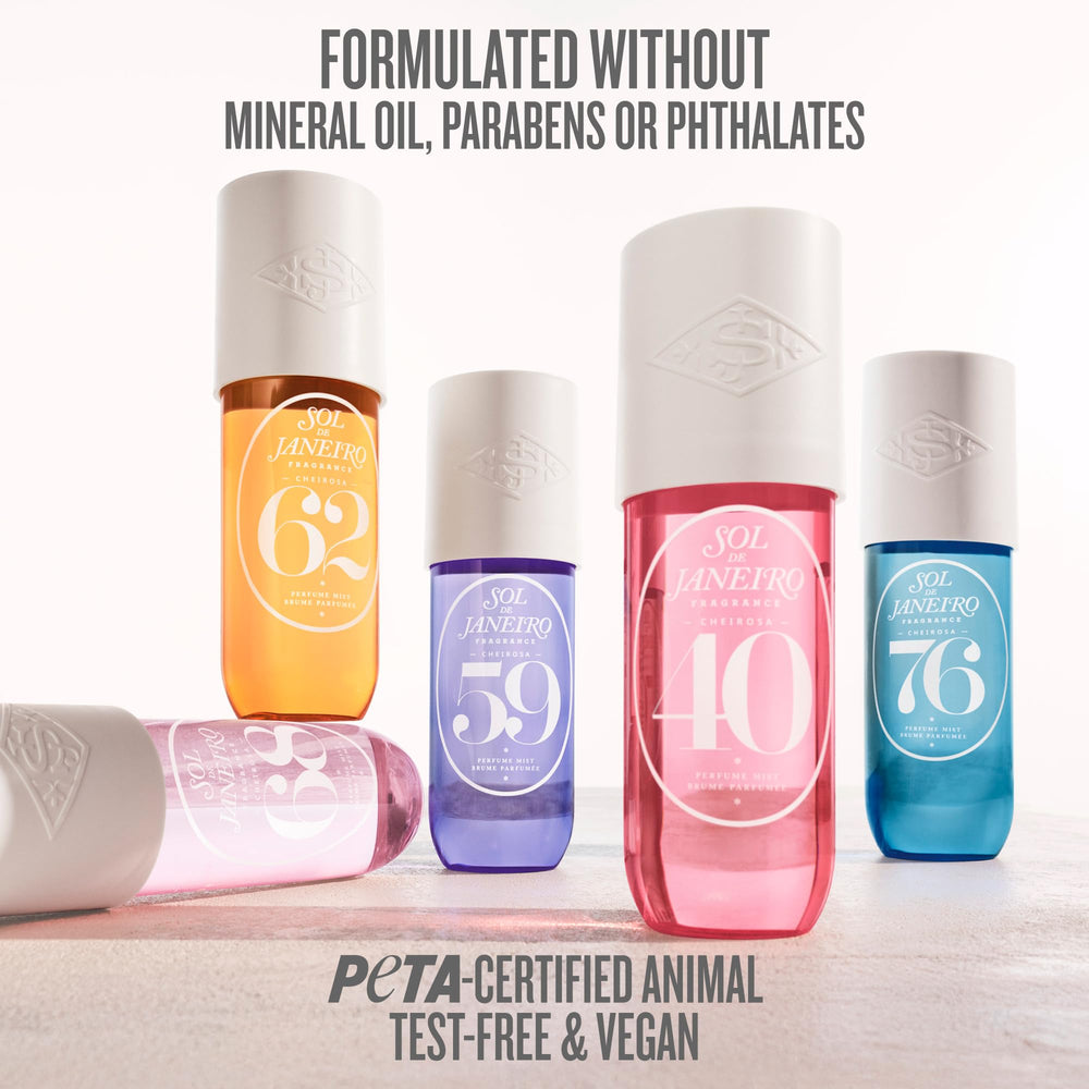 Travel-size and full-size Cheirosa 62 shown together for versatile use
