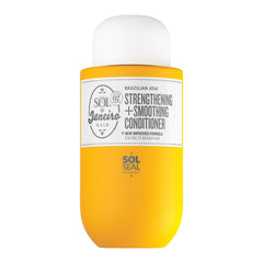 Sol de Janeiro Brazilian Joia conditioner bottle shows color-safe formula for smoother, frizz-resistant hair