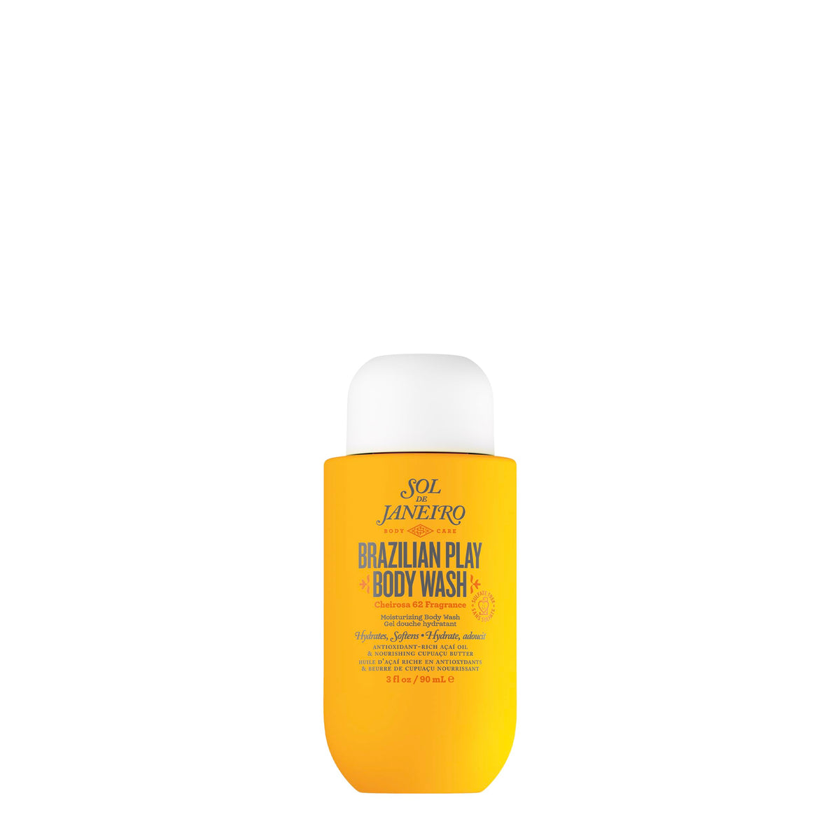 Sol de Janeiro Gel de Ducha frente a la botella, limpieza suave y aroma tentador