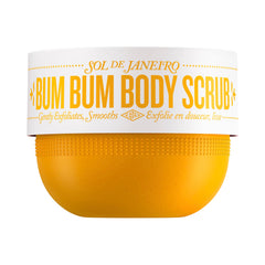 Sol de Janeiro Bum Bum Body Scrub packaging shown for spa-like exfoliation and smooth skin