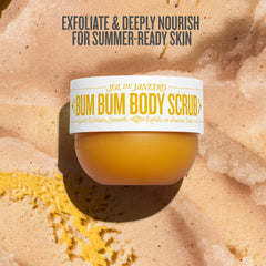 Texture close-up of Sol de Janeiro Bum Bum Body Scrub reveals ultra-fine grains