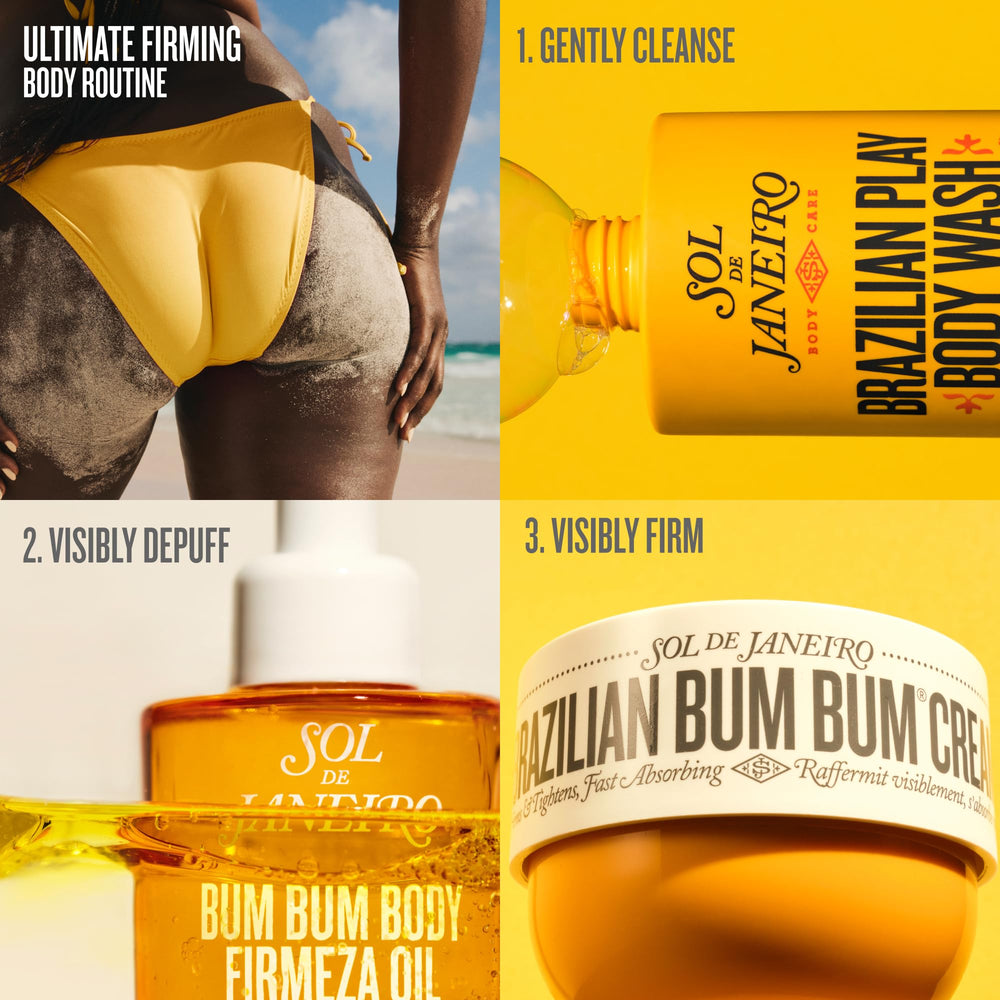 Sol de Janeiro Bum Bum Firmeza scent highlights pistachio and salted caramel aroma.