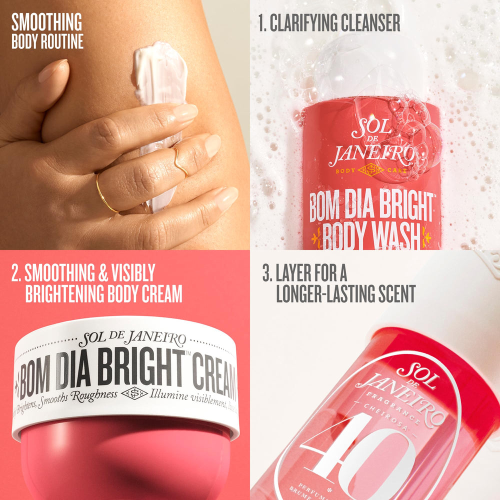 Gift-ready bottle of Sol de Janeiro Cheirosa 40 fragrance mist.