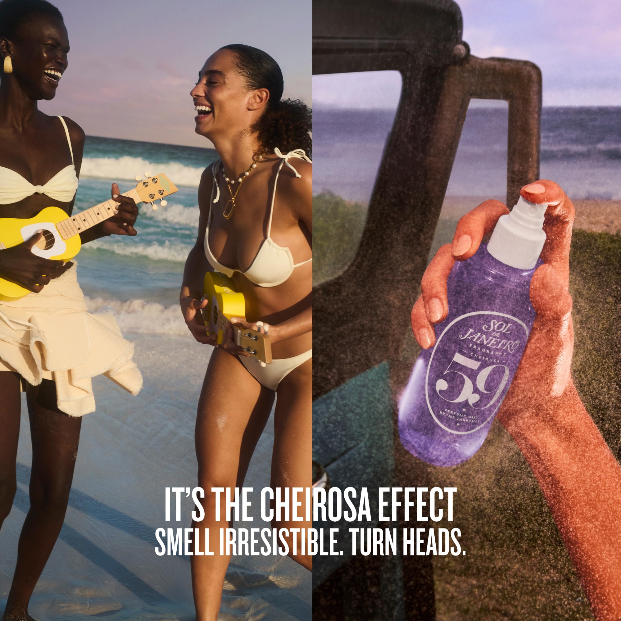 Sol de Janeiro Cheirosa 59 sugared violet note adds playful depth to scent.