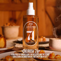 Sol de Janeiro Cheirosa '71 toasted macadamia note enhances fragrance on hair.