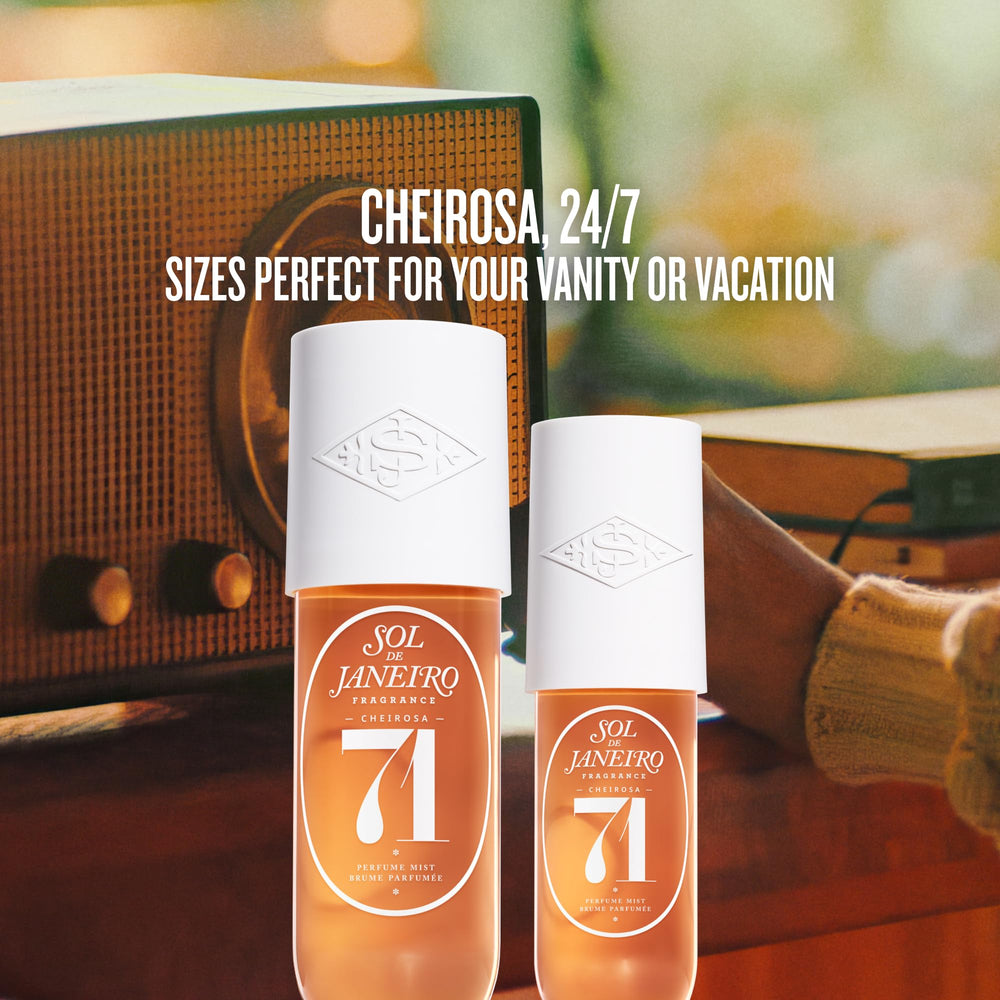 Sol de Janeiro Cheirosa '71 travel size mist for on-the-go freshness.