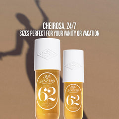 Sol de Janeiro Cheirosa Hair and Body Mist 8.1oz bottle back highlighting premium scent notes