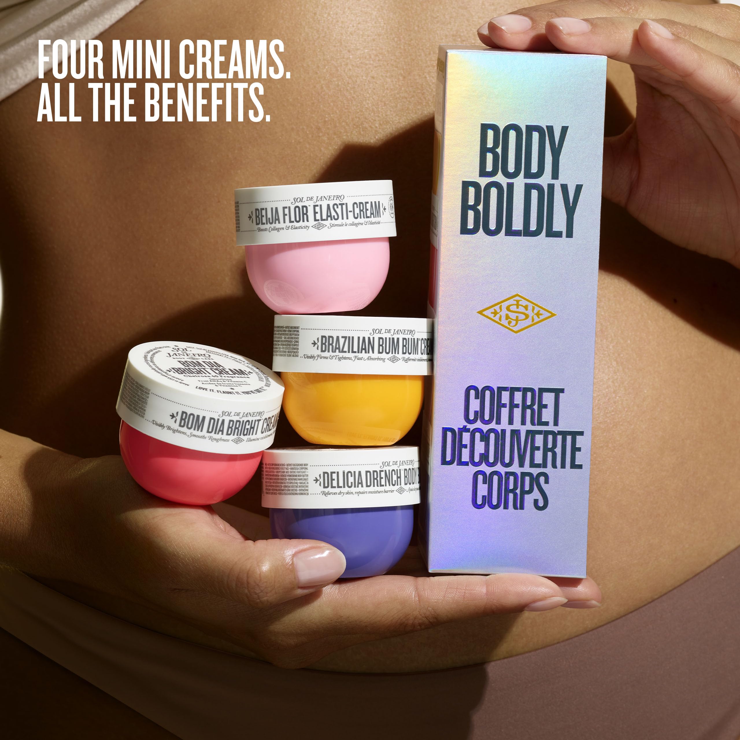 Sol de Janeiro Delícia Drench Body Butter mini with velvety finish.