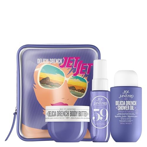 Sol de Janeiro Delícia Drench Shower Oil pump demonstrates easy application for silky skin.