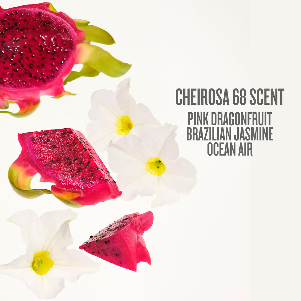 Sol de Janeiro fragrance notes of jasmine and dragonfruit evoke tropics.