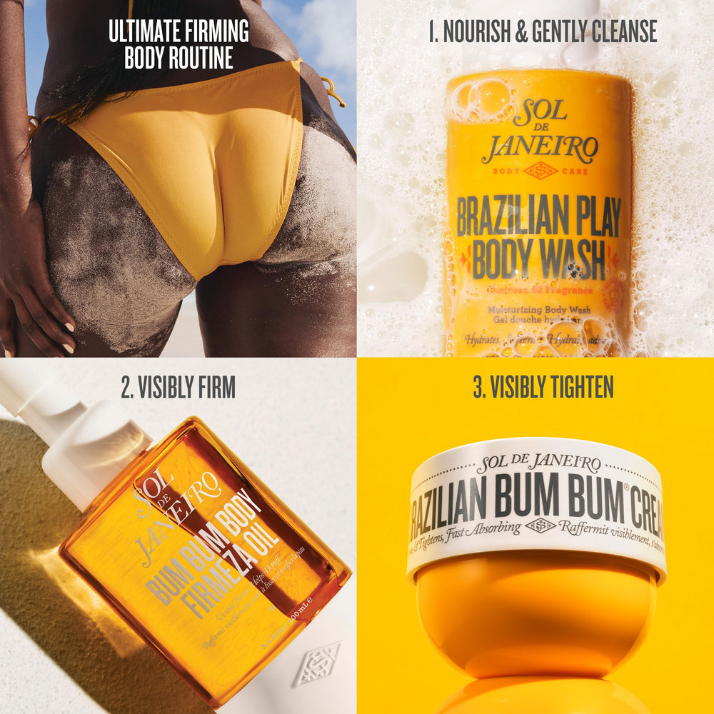 Sol de Janeiro post-shower hydration with skin softness using Biggie Cream.