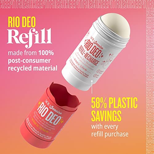 Sol de Janeiro Rio Cheirosa 40 recambio libre de aluminio y bicarbonato, piel suave.