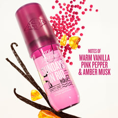 Sol de Janeiro Sundays in Rio pink pepper note image, conveys vibrant, energy-boosting fragrance.