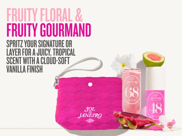 Wristlet-ready Sol de Janeiro set for on-the-go fragrance refresh.