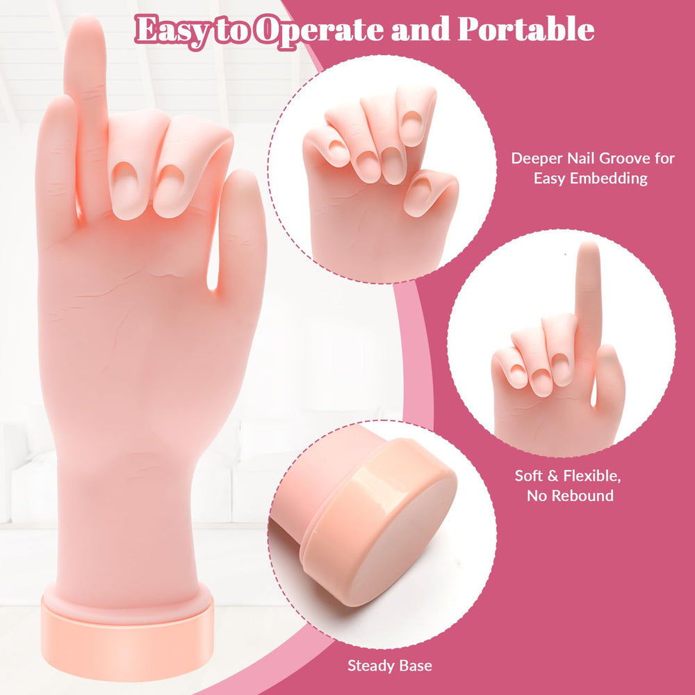 Solaradgy 100 nail tips in ten sizes for versatile nail art.