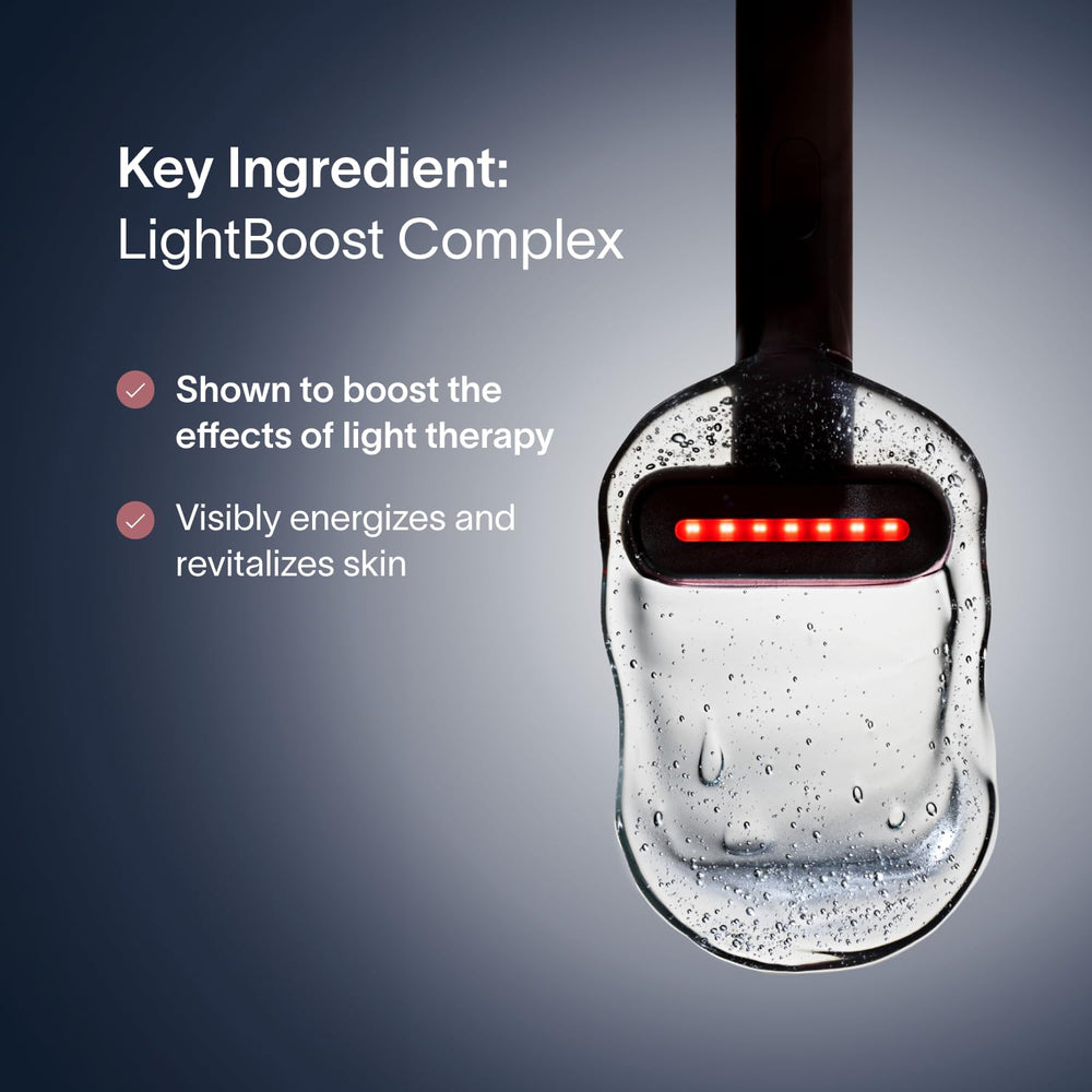 Solawave LightBoost greatly hydrates skin with hyaluronic acid for a plump look.