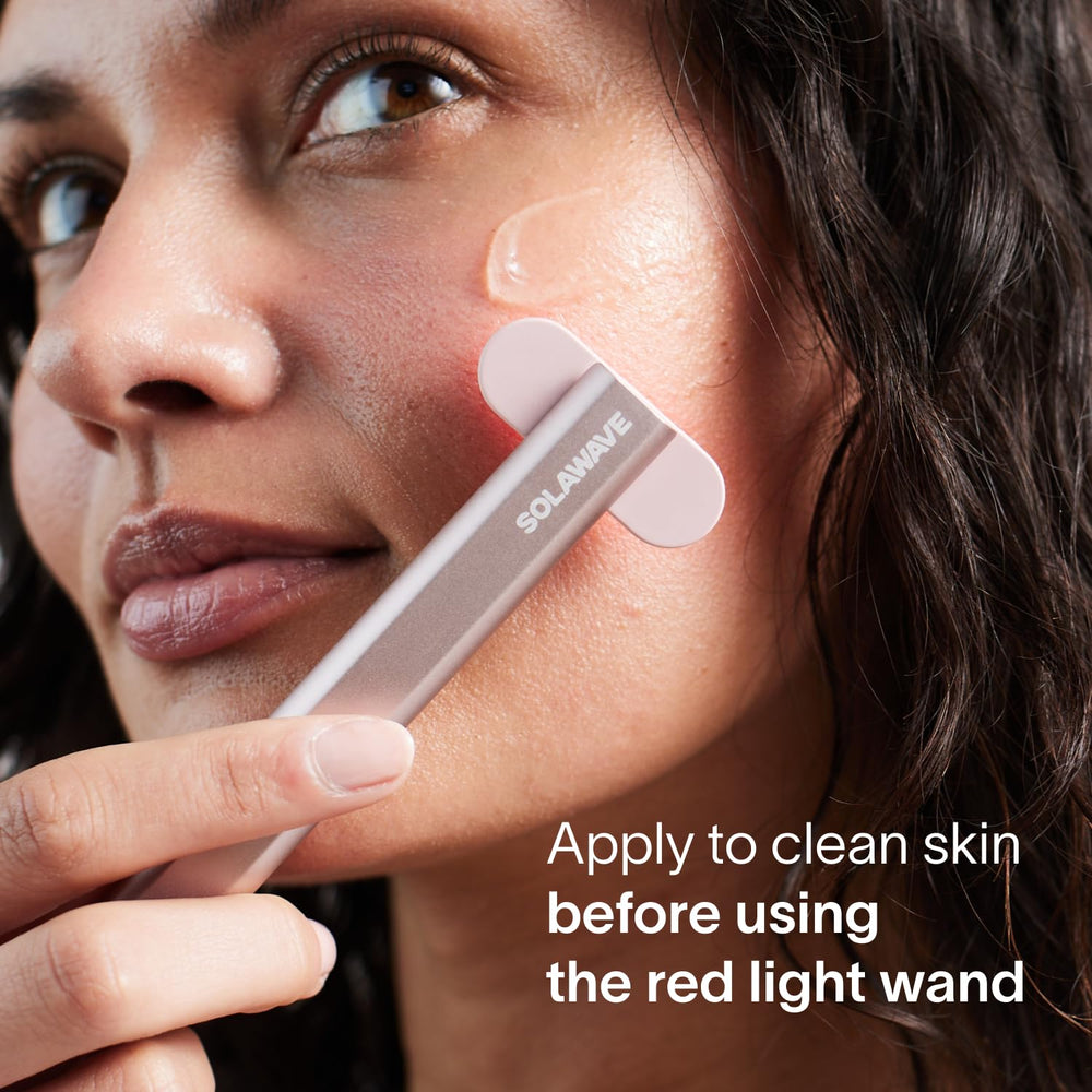 Solawave LightBoost is compatible with microcurrent devices for enhanced treatments.