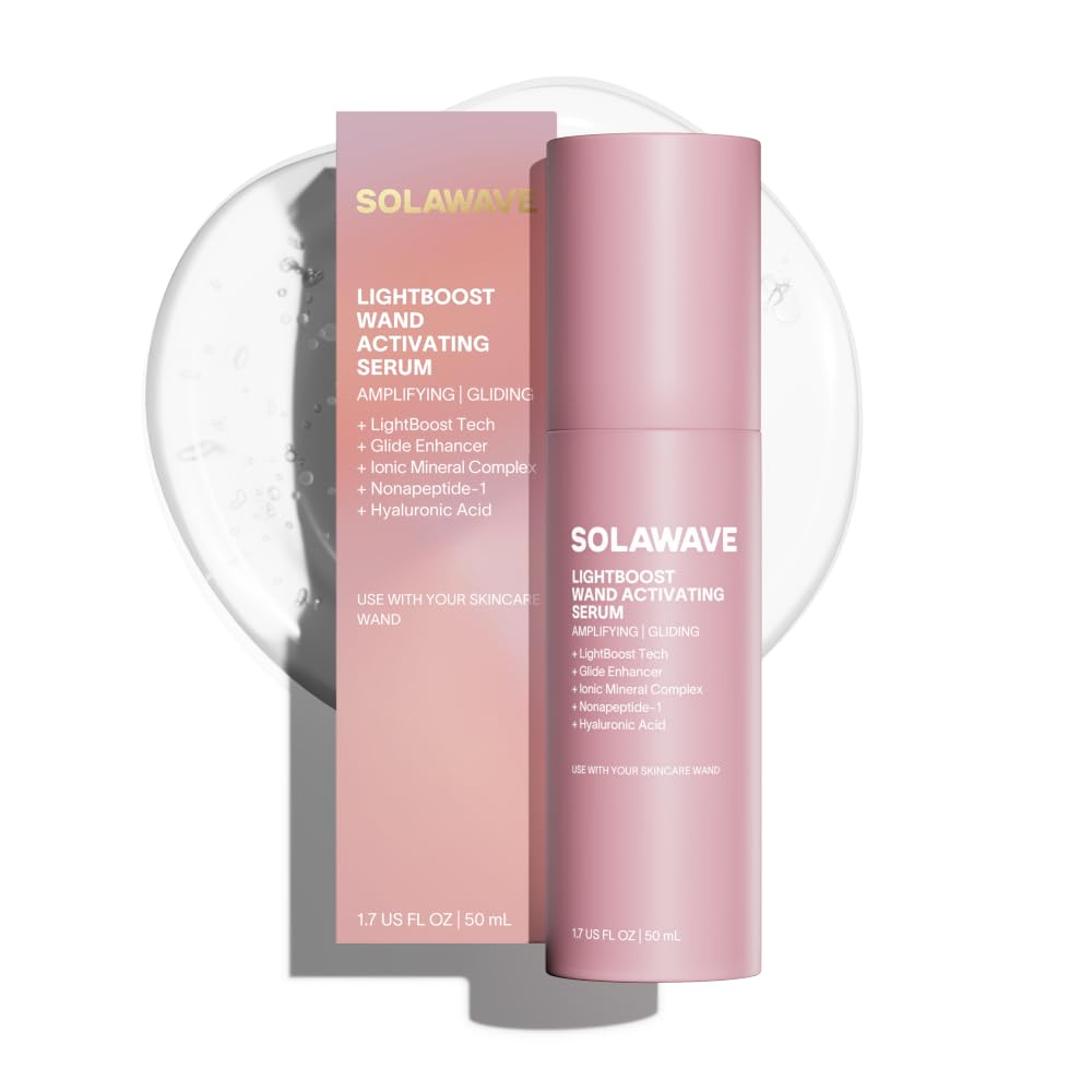 Solawave LightBoost features a peptide complex for a firmer-feeling skin surface.