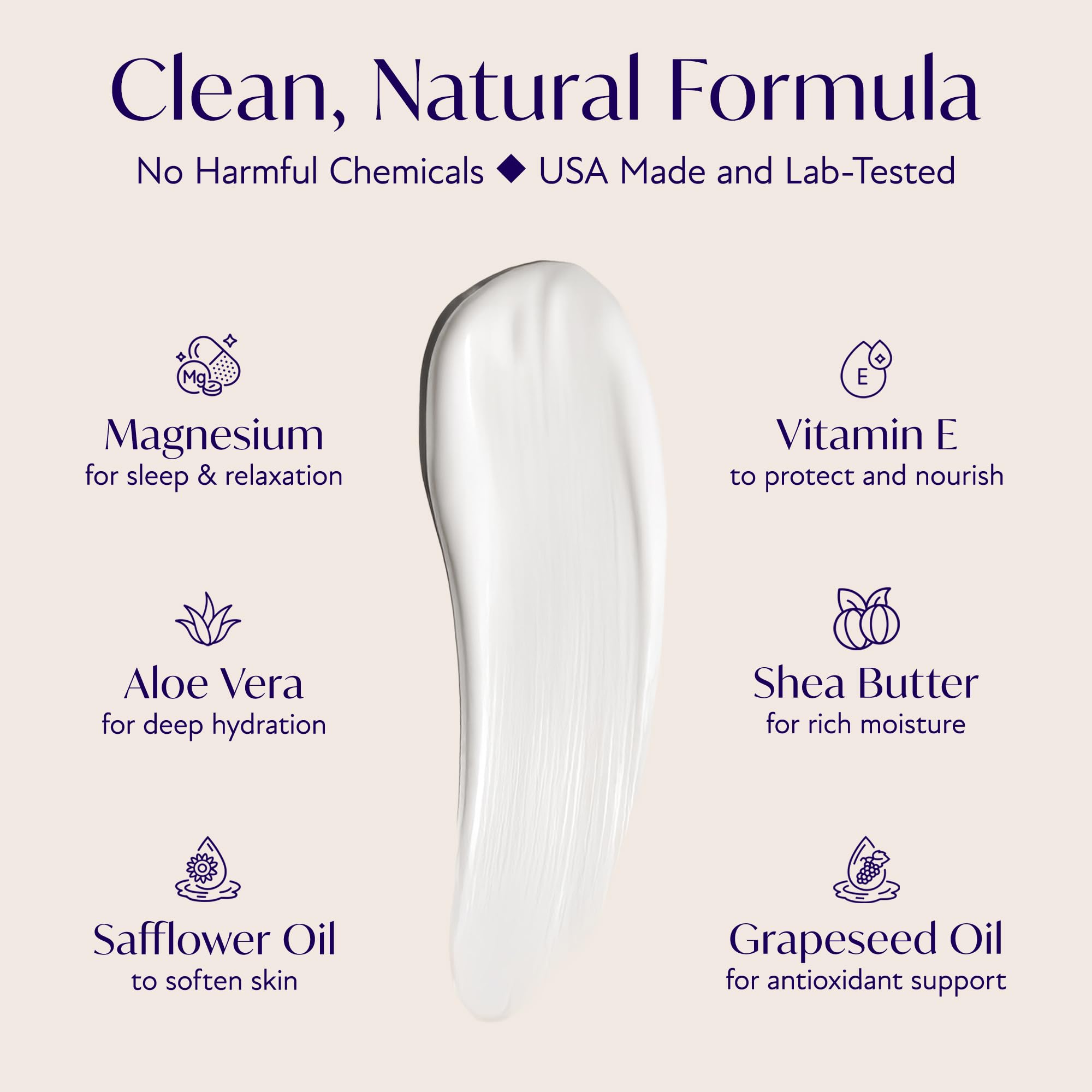 Solia Magnesium Sleep Cream, lavanda suave, aroma relajante para dormir mejor.