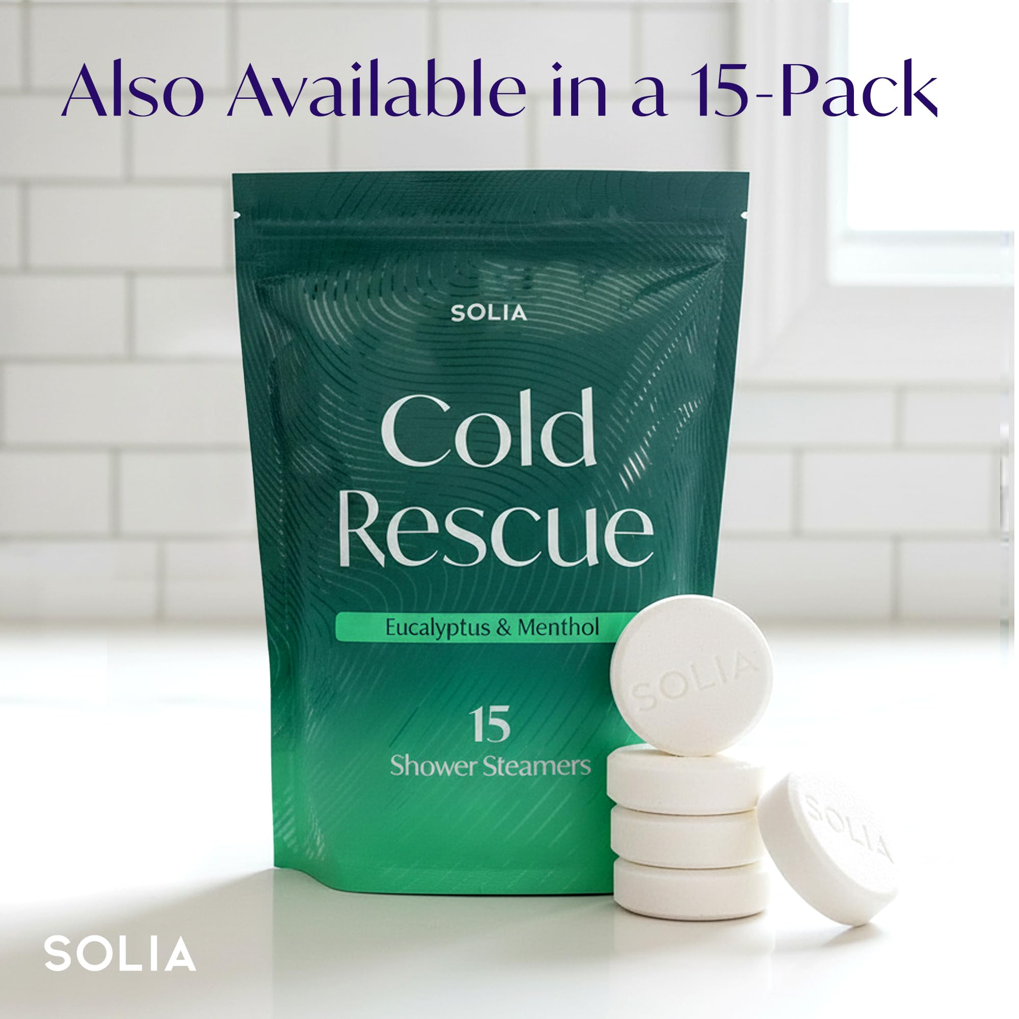 Solia tabletas de vapor para ducha, aroma fresco