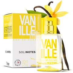 Solinotes Vanilla perfume bottle showing a unisex scent for daily wear.