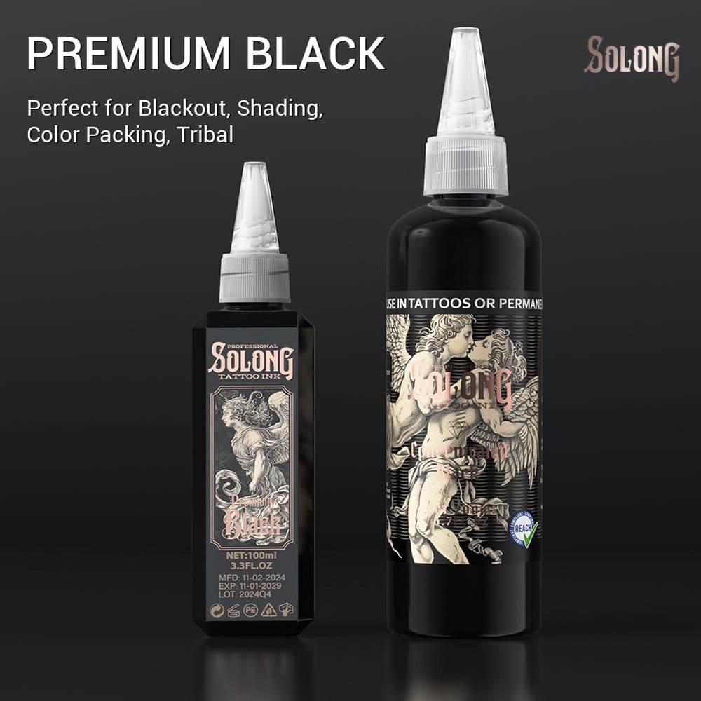 Solong Tattoo tinta de alto rendimiento para colores vivos.