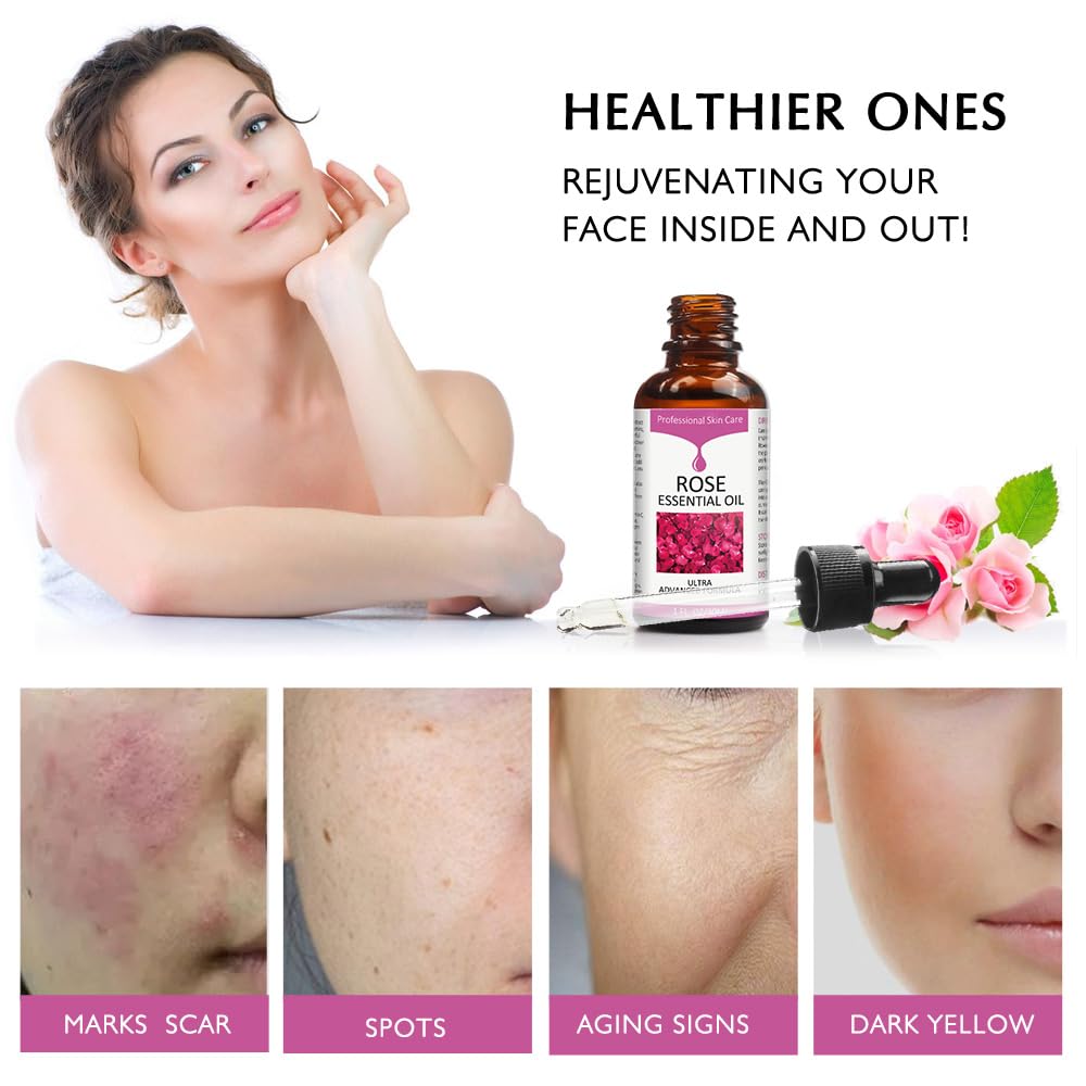 SOLOTREE aceite de rosa, textura ligera que se absorbe rápido.
