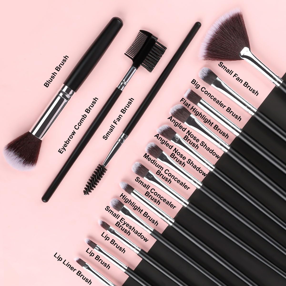 SOLVE eye brushes set for versatile eyelid looks and detailing.