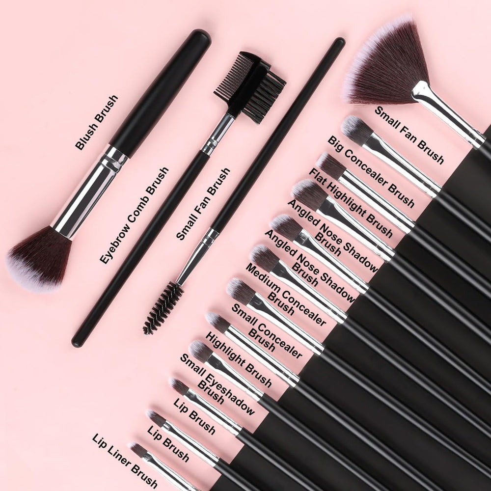 SOLVE eye brushes set for versatile eyelid looks and detailing.