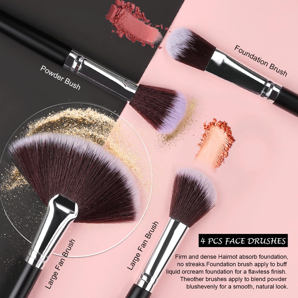 SOLVE powder brush offering soft blending for a natural finish.