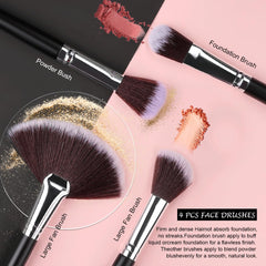 SOLVE powder brush offering soft blending for a natural finish.