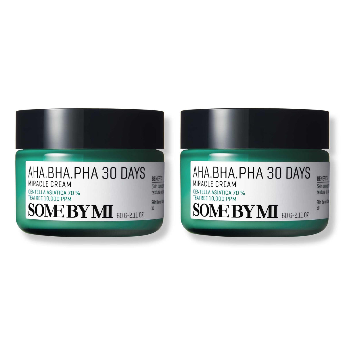 SOME BY MI AHA BHA PHA 30 Days Miracle Cream pack 2 box for gentle exfoliation and hydration.