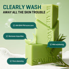 SOME BY MI barra milagro exfoliante, textura suave para piel sensible