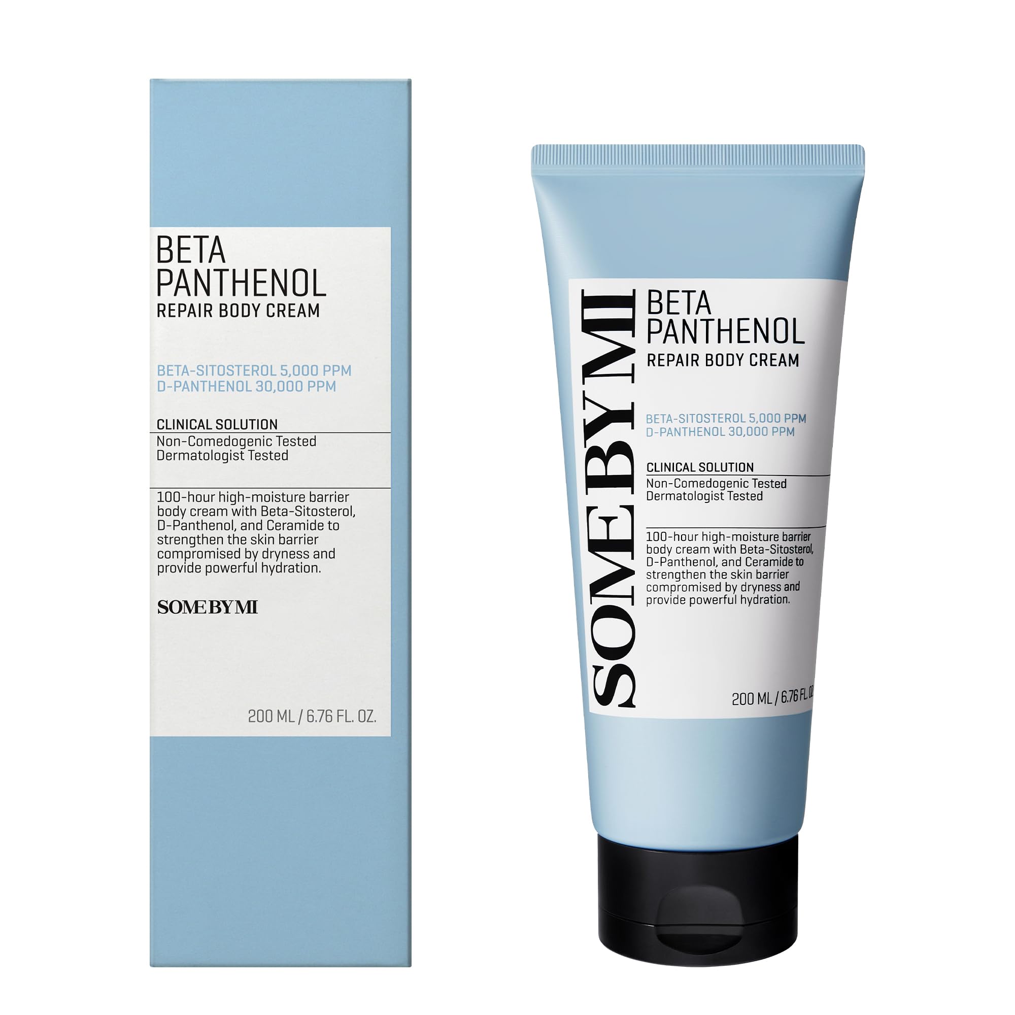 SOME BY MI Beta-Pantenol Repair Body Cream, rutina diaria; piel suave y cómoda.