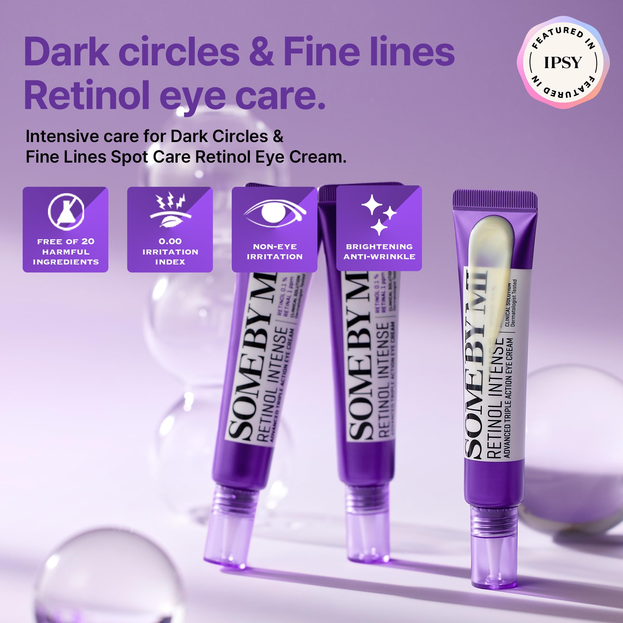 Textura cremosa de SOME BY MI crema ojos retinol, hidratante y suave.