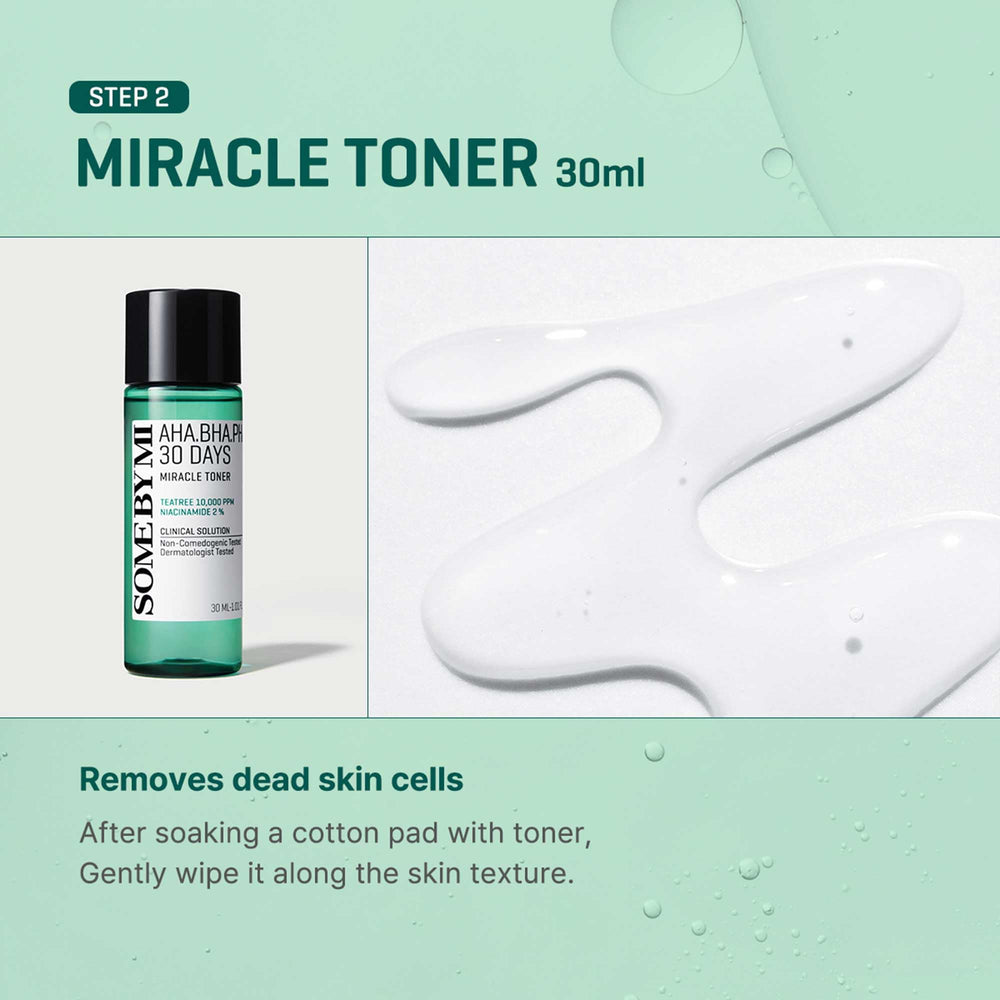 SOME BY MI kit: empaque práctico para una rutina diaria completa.