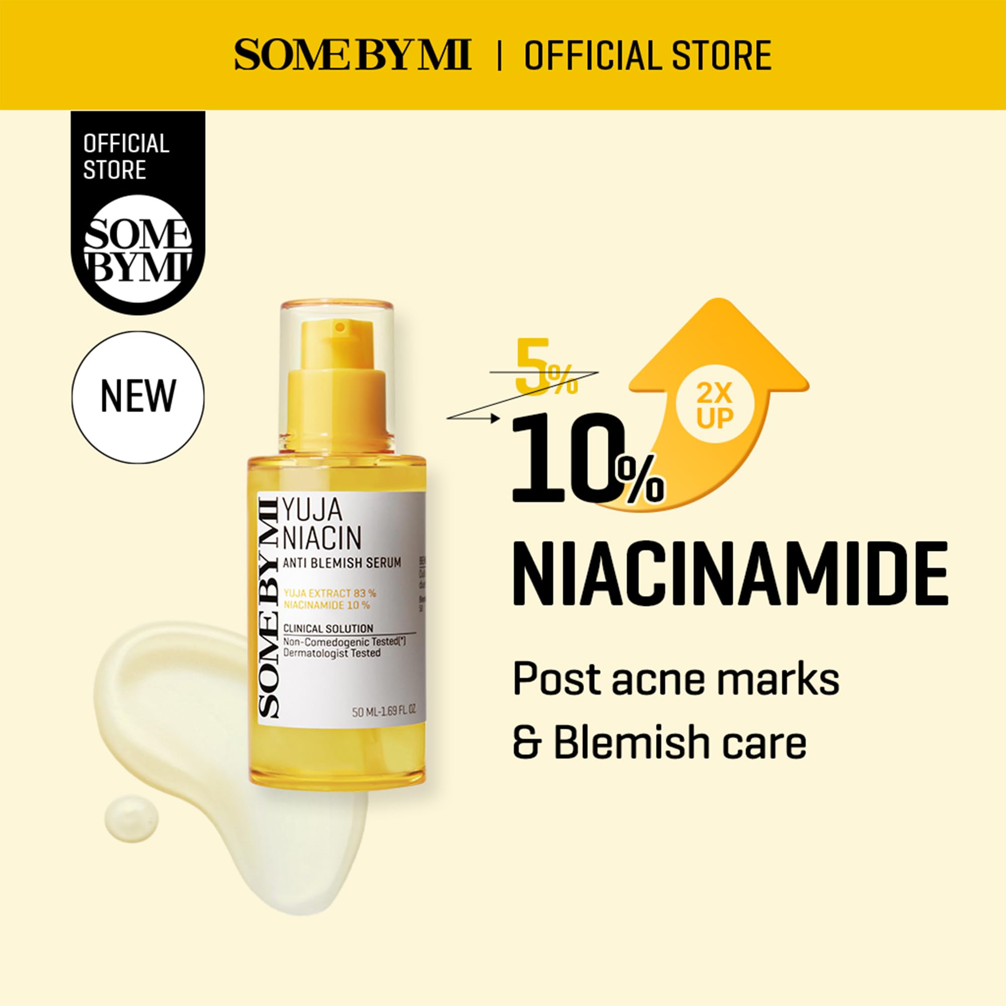 SOME BY MI Yuja Niacin Serum: textura suave para piel homogénea y luminosa