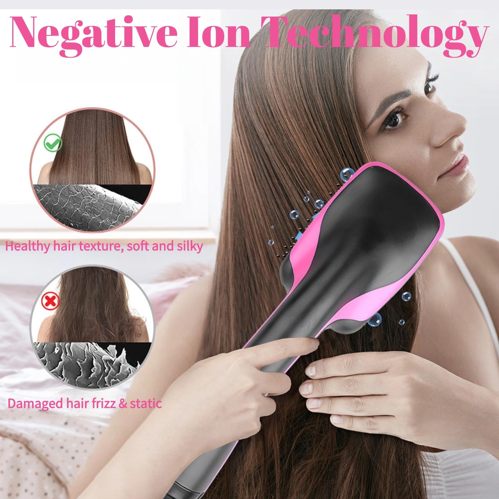 Sonalux negative-ions-technology feature for smoother hair