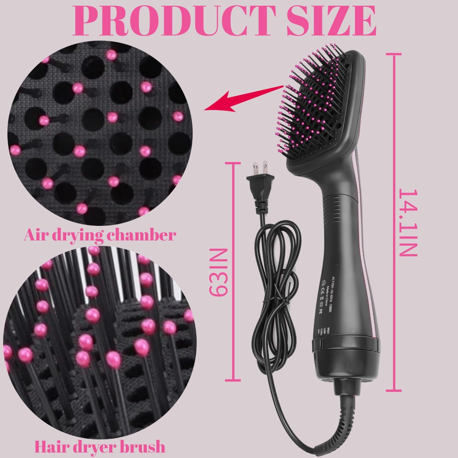 Sonalux paddle-detangle-and-dry close-up for quick results