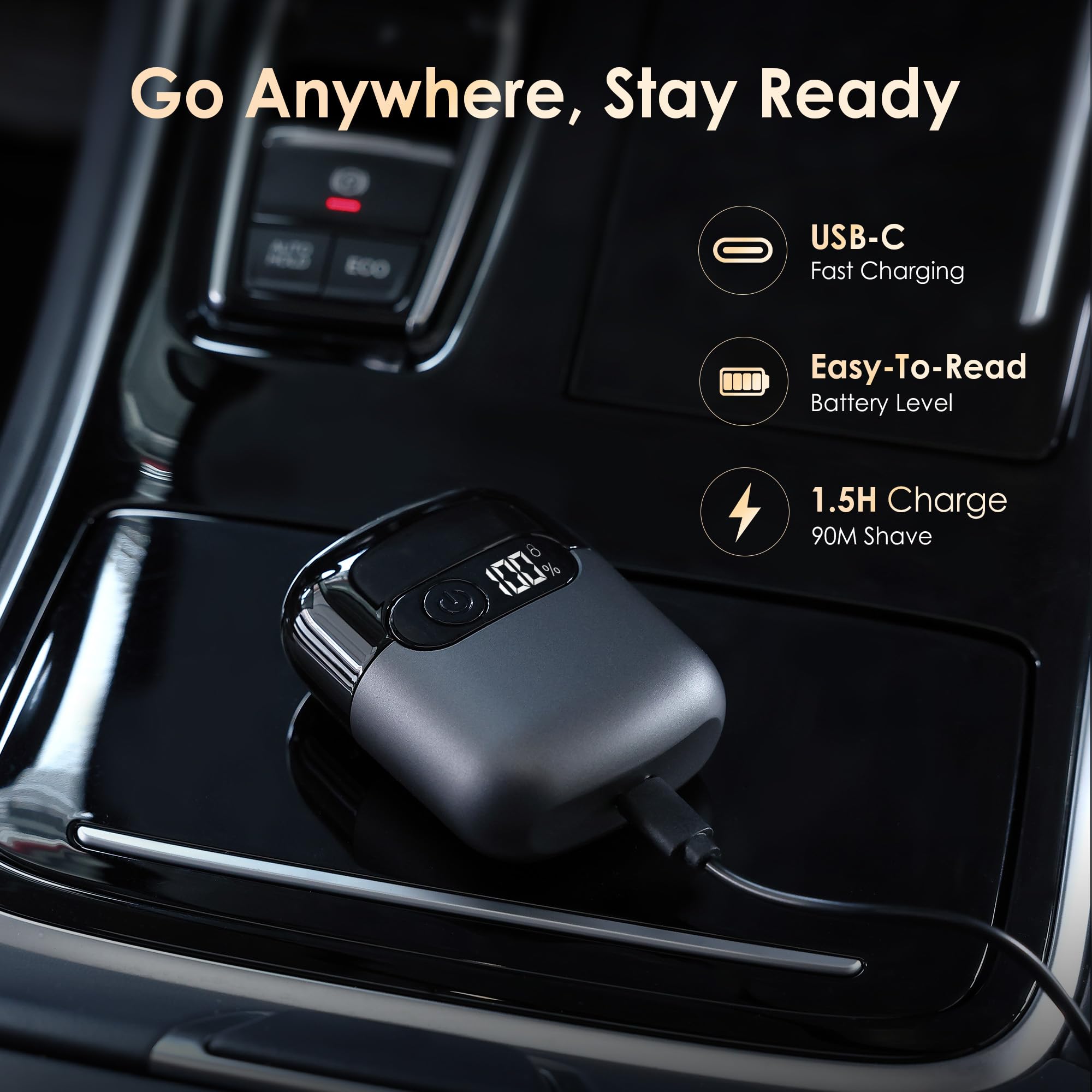 Sonatraxs USB-C fast charging with LED indicator for quick power top-ups