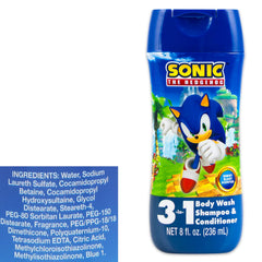 Sonic Berry Blast 3-in-1 bottle label highlights kid-friendly scent