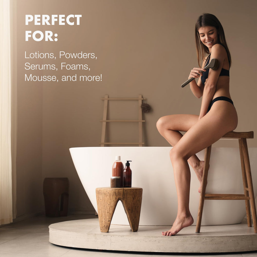 SONN back brush enables even back coverage for sunless tanning.